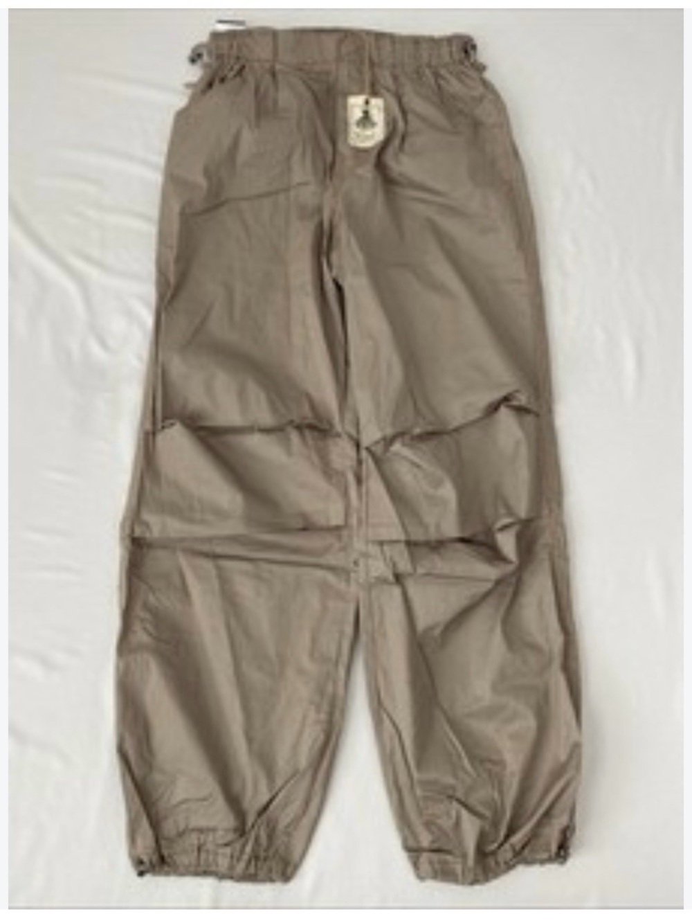 easel Taupe Track Pants with Cream Tag